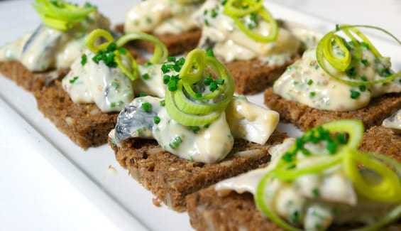 Pickled Norwegian Herring with Vendace Roe