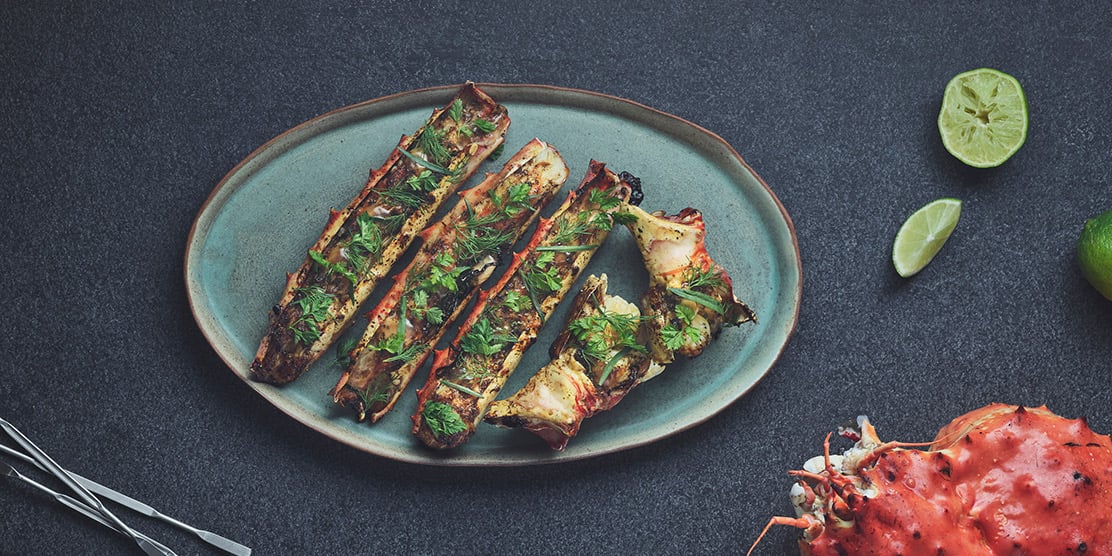 Oven-baked Norwegian Red King Crab Legs