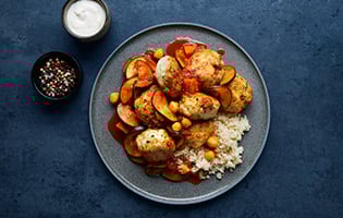 Norwegian saithe balls with couscous