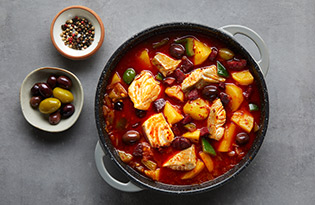 Norwegian saithe stew