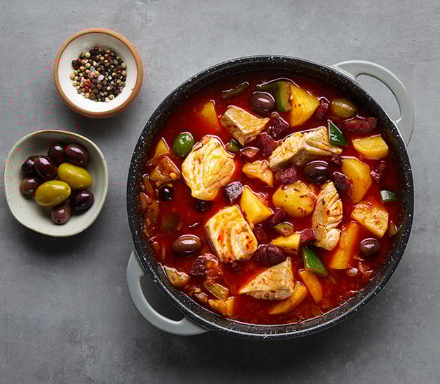 Norwegian saithe stew