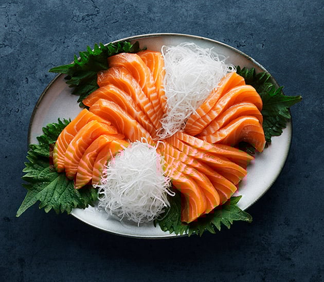 Sashimi with Soy Dressing