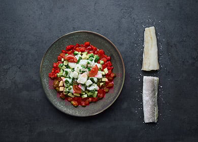 Tartar of Norwegian salted cod