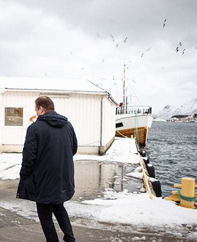 Walking on the docks
