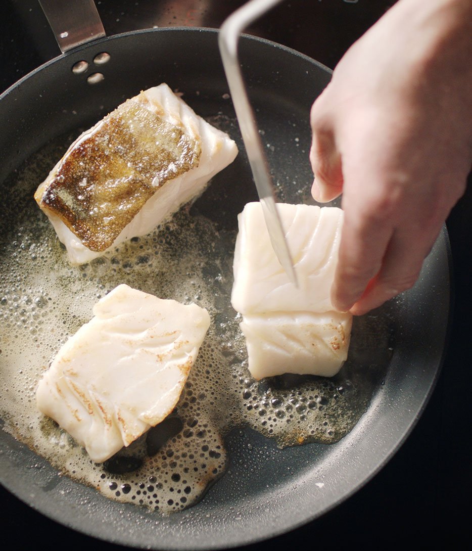 Skrei on a workbench
